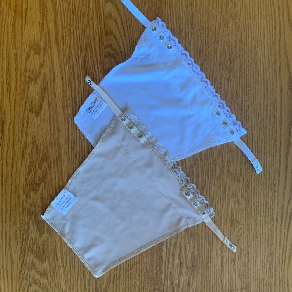 Cami Secrets Coverup for office etc low cut blouses snaps onto bra, 2/listing - Picture 2 of 4